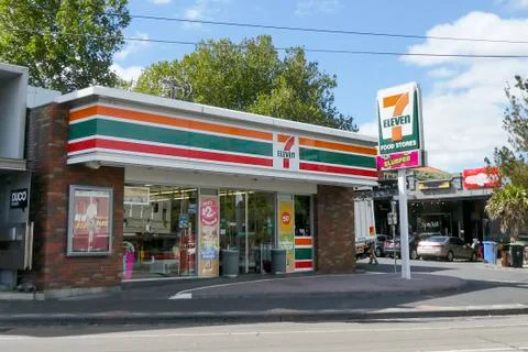 7-Eleven Convience Store Stock Photos