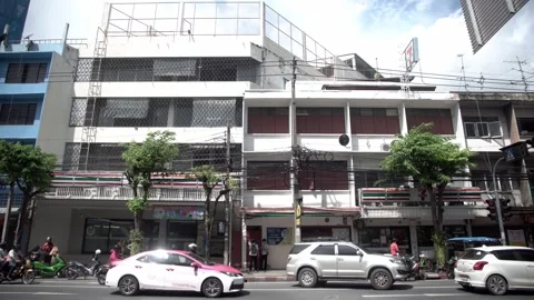 7-Eleven stores are located on the streets of Bangkok, Thailand. Stock Footage 294299741