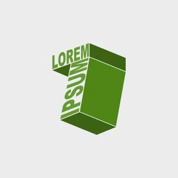 7 logo. Number seven. Vector design template elements Illustrazione stock