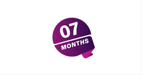 7 months Trial animation, Try It Out for Free. 7 month Trial Offer! Stock Footage 234318180