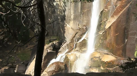 7 MOUNTAIN WATERFALL SLO-MO Stock Footage 28839832