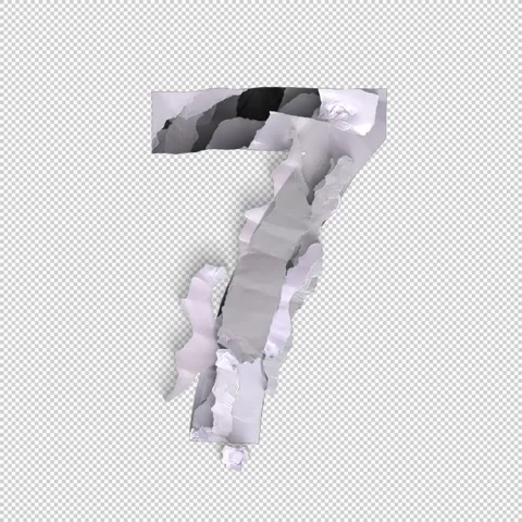 7 Number Shred Stock Footage 293928721