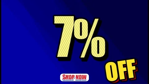 7% OFF SHOP NOW - Seamless looping Swing banner text promotion animation effect Stock Footage 288186215