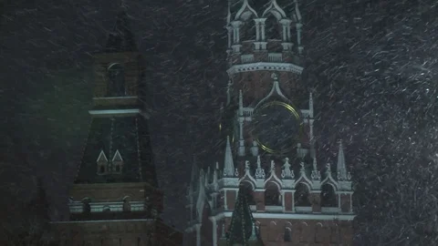 7 Spasskaya Tower Stock Footage 101662233