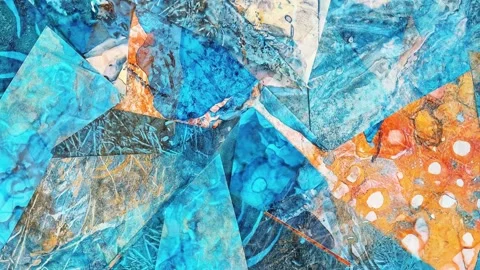 7 Stop-Motion Collage Textures Stock Footage 307880468
