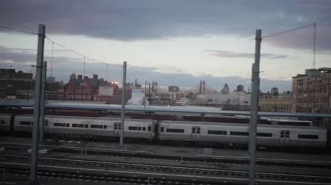 7 Train - 5 Pointz - Train Yard Stock Footage 13118383