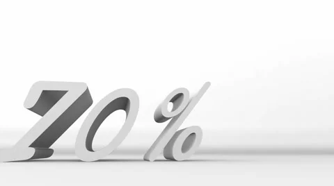 70% animation text 스톡 동영상 5088176