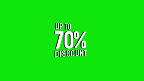 Up to 70% discount 3D text looped animation word on super discount offer Stock Footage 313665824