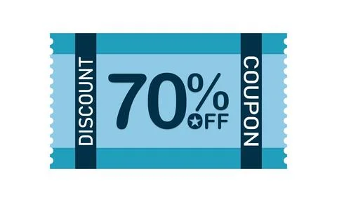 70% Discount Coupon Stock-Illustration