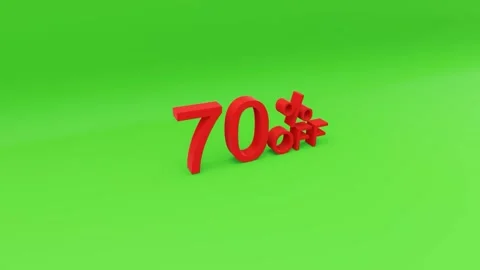 70 percent off 3D rendering Video stock 153359424