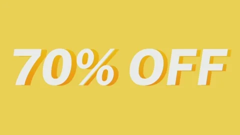 70 Percent discount Simple Text Animation For Media Your Promotional Strategy Video stock 158254993