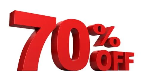 70 Percent Off Stock Illustration