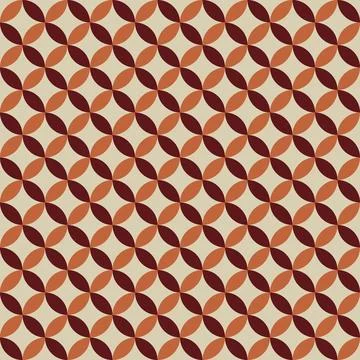 70 s seamless pattern. Retro geometric seamless background in seventies style Stock Illustration