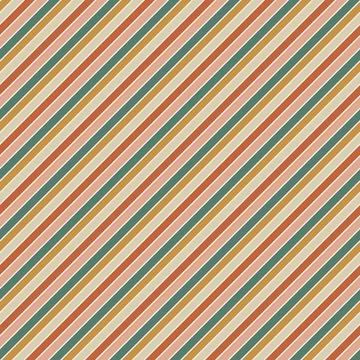 70 s seamless pattern. Retro colorful line geometric seamless background in s Stock Illustration