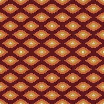 70 s seamless pattern. Retro geometric seamless background in seventies style Stock Illustration