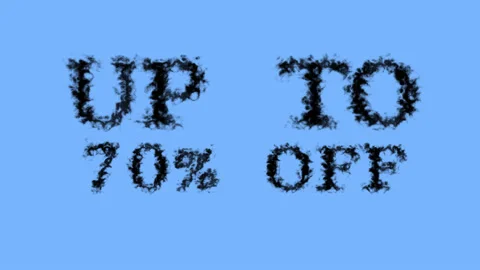 Up To 70% Off smoke text effect sky isolated background Stock Footage 139635805