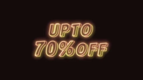 Up To 70% Off Text Seamless Loop 4K Video stock 311433292