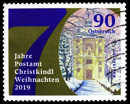 70 years Post Office Christkindl, Christmas serie, circa 2019 Foto stock