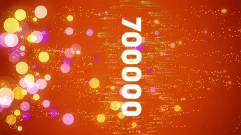 700k Vertical Video Counter on reaching subscribers, likes and etc. Stock Footage 135172296