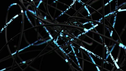 706 - Passing Through the Wire 02 Stock Footage 168065888