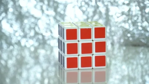 7.07 2023 , rubik's cube puzzle,rotation of the Rubik's Cube Stock Footage 246713711