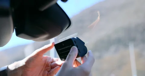 70mai A810 4K Dash Cam inside vehicle Stock Footage 338089908