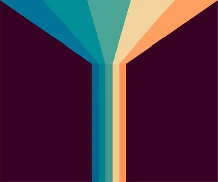 70s, 1970 abstract vector stock retro lines background. Vector illustration. Illustrazione stock