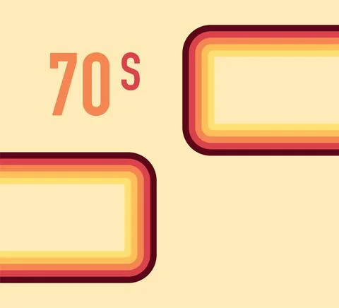 70s, 1970 abstract vector stock retro lines background. Vector illustration Stock Illustration