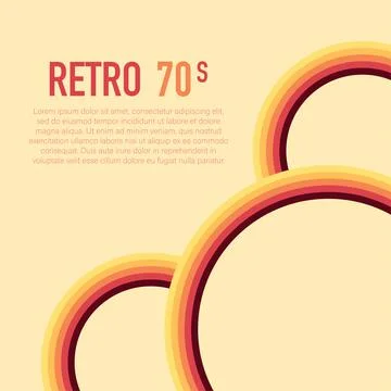 70s, 1970 abstract vector stock retro lines background. Vector illustration Stock Illustration