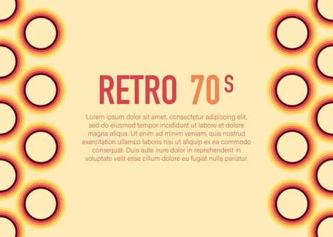 70s, 1970 abstract vector stock retro lines background. Vector illustration Stock-Illustration