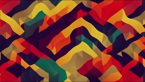 70s Retro Geometric 2d illustrated animation Stock Footage 220105818