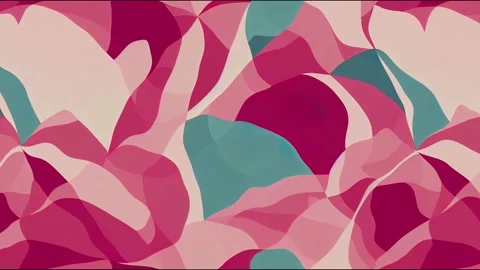 70's retro seamless wallpaper animation material, illustration Video stock 220105785