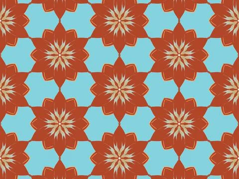 70s retro vintage geometric pattern Stock Illustration