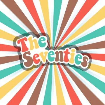 70s vector disco art background logo Illustrazione stock