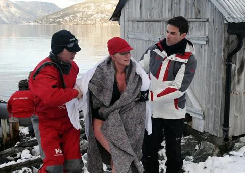 '71 Degrees North' TV Programme. North Cape, Europe. - 2010 Stock Photos