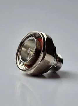 7/16 to n type connector adapter for RF Stock Photos