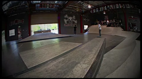 720  skate 5 Stock Footage 989934