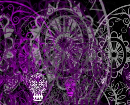 720 X 576 - Skulls Vj Loops 011 库存影片 1061103