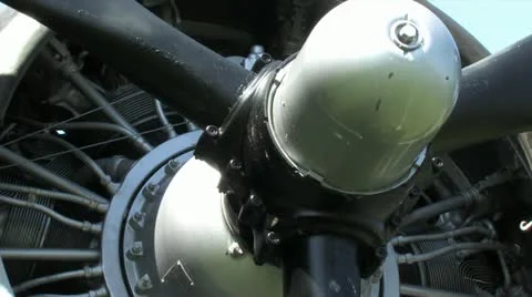 720p C-47 Propeller Stock Footage 12657709