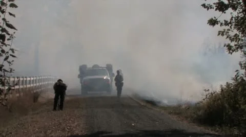 720p Controlled Burn 5 Stock Footage 12380188