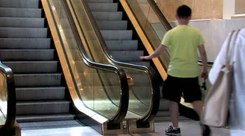 720p Escalator 2 Stock Footage 11420130