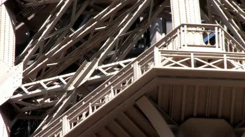 720p French Eiffel Tower Las Vegas Nevada Zoom Out Video stock 19148228