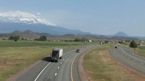 720p HWY 5 Freeway Traffic 3 Stock Footage 12520060