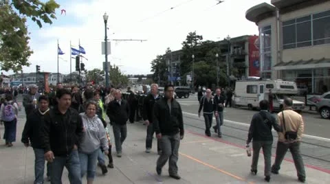 720p Pier 39 Time Lapse Stock-Footage 11359356