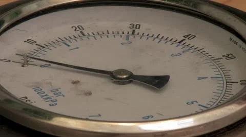 720p Pressure Gauge 2 Stock Footage 12520533