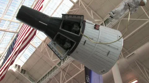 720p Space Capsule Video stock 12687771