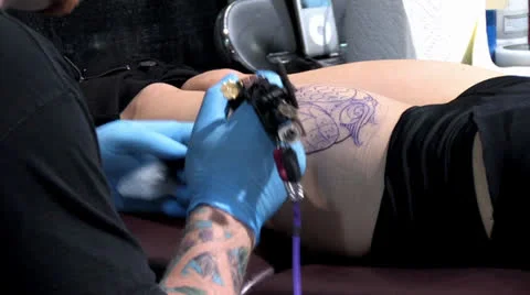 720p Tattoo 2 스톡 동영상 23029348