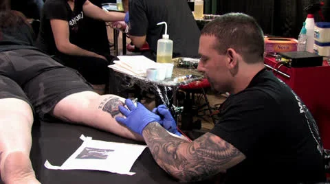 720p Tattoo 22 Video stock 23029524