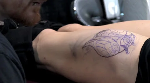 720p Tattoo 7 Stock Footage 23029881