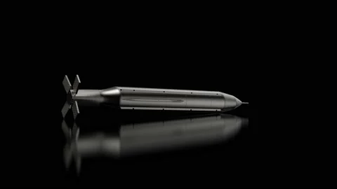 724 - Missile on reflected Floor 04 01 Stock Footage 168067976